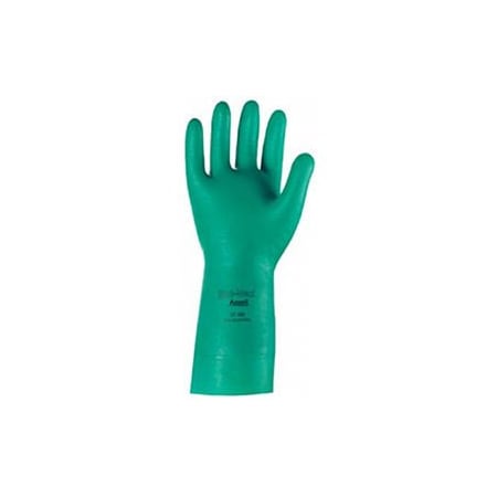 Ansell Chemical Resistant Gloves, 15, Green, L, 1 PR 117143